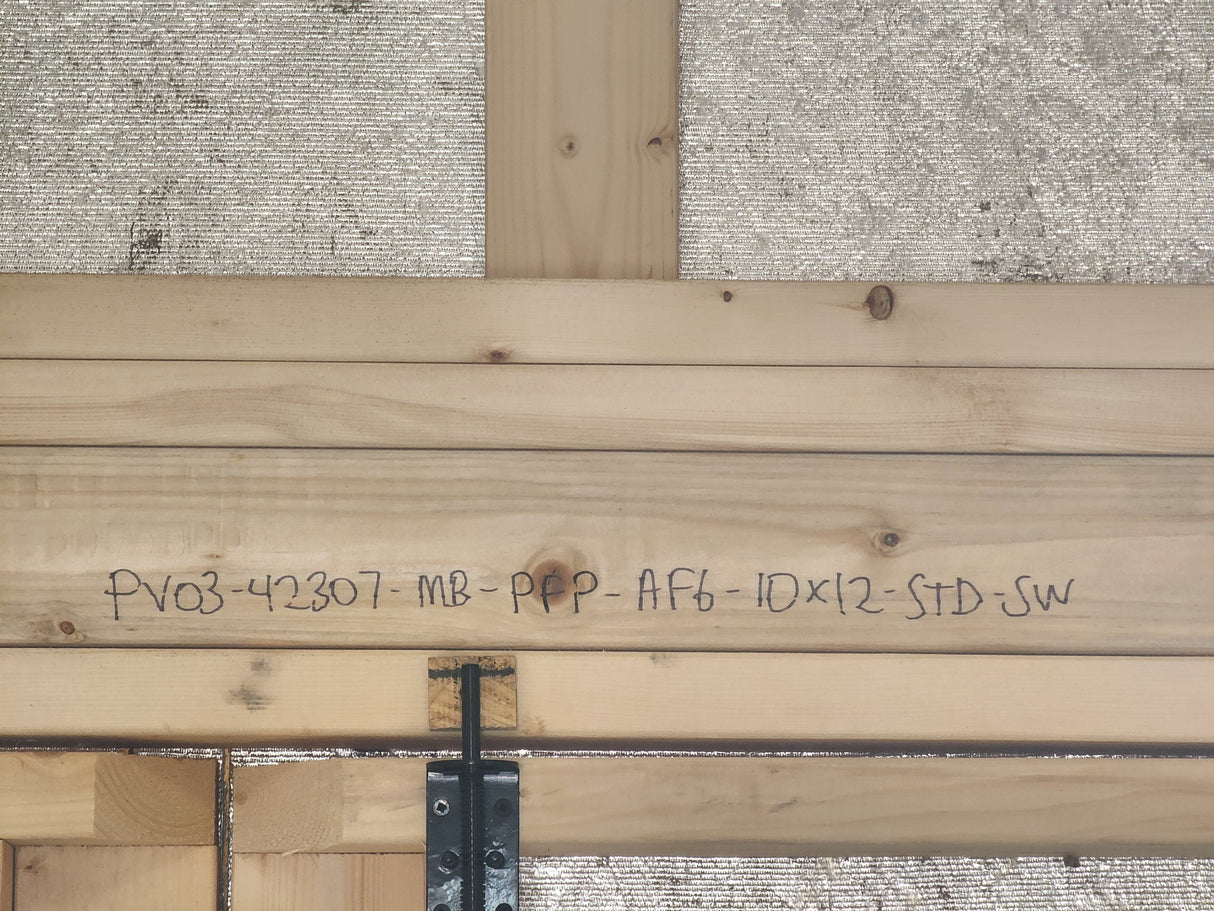 10x12x6 A-Frame Low Wall